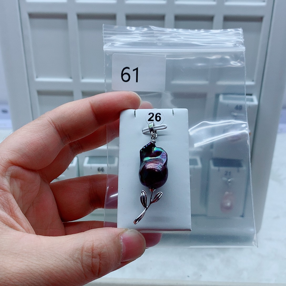 吊坠(不含链)合金淡水珍珠