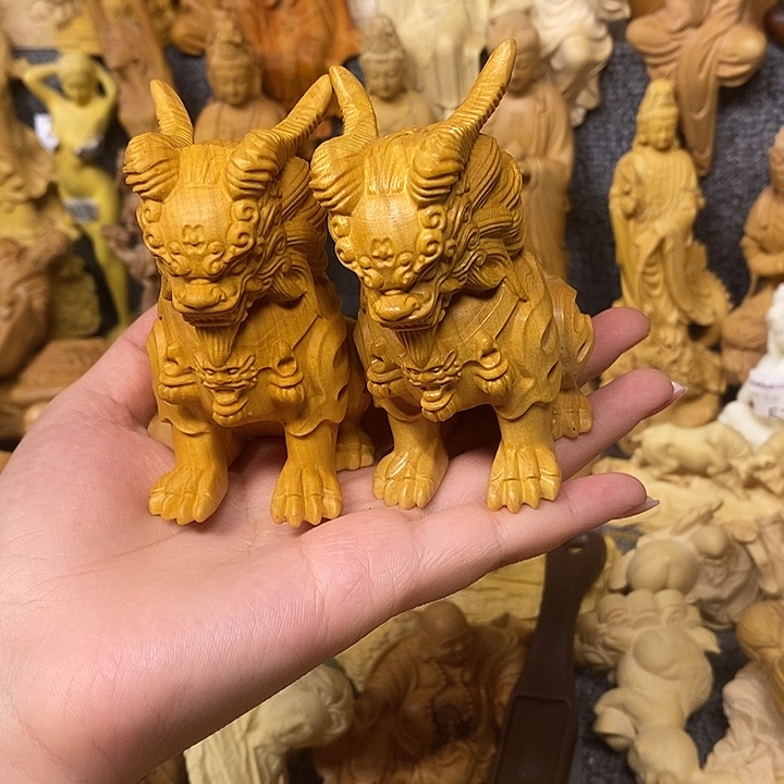 黄杨木黄杨木瑕疵麒麟