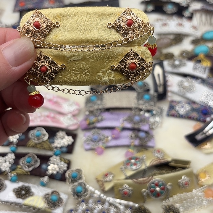 蒙古元素发卡一对16