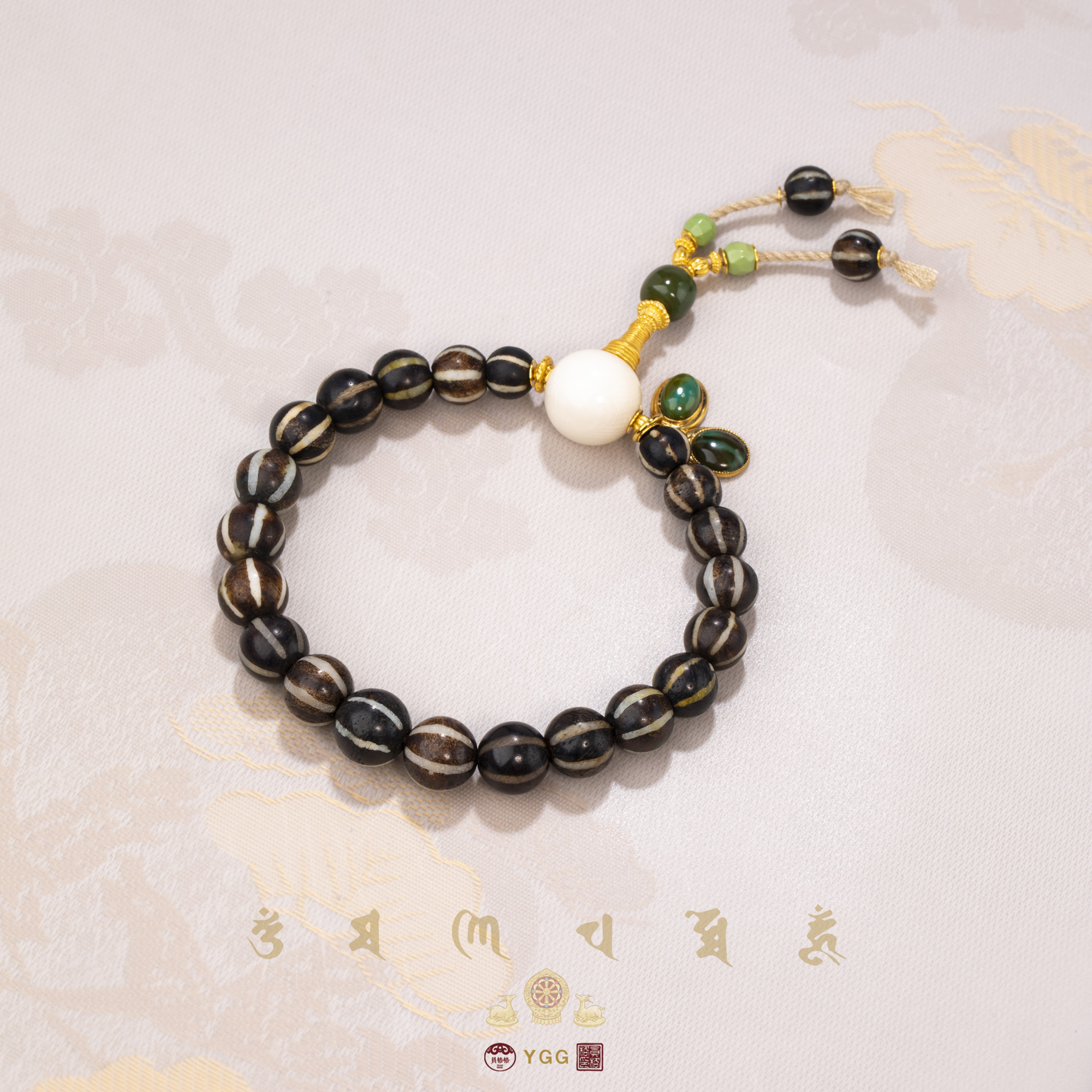 【孤品】黄金邦提克古珠18K金手持/FWIJQ22