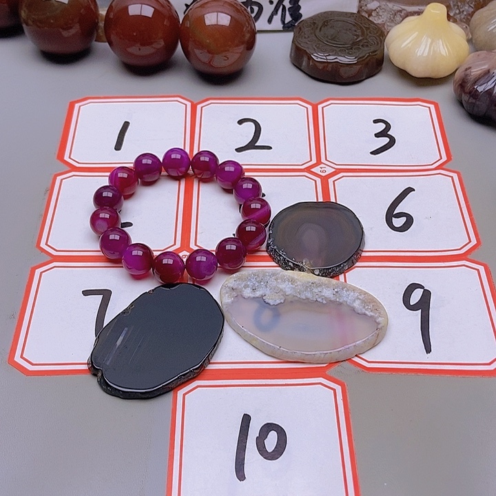 【闪购商品】未镶嵌玛瑙/玉髓珠宝半成品明***果