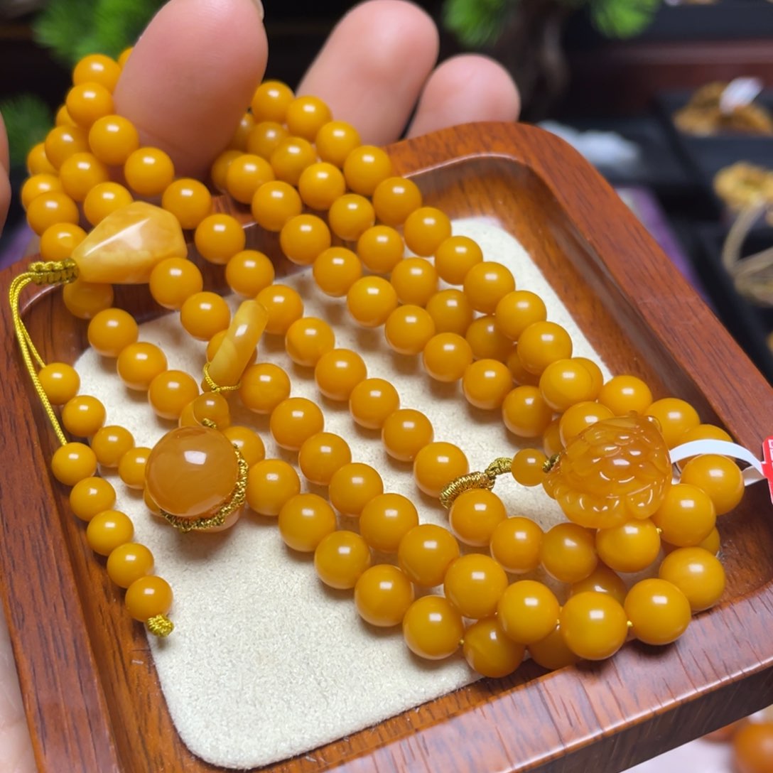 蜜蜡手链未镶嵌手串