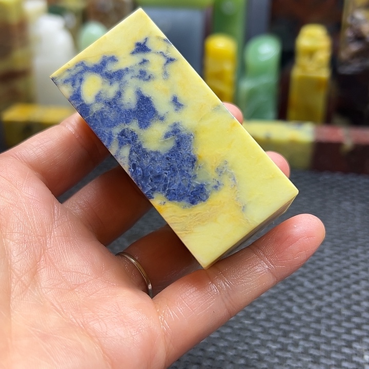 静***檀青田石印章石印章石