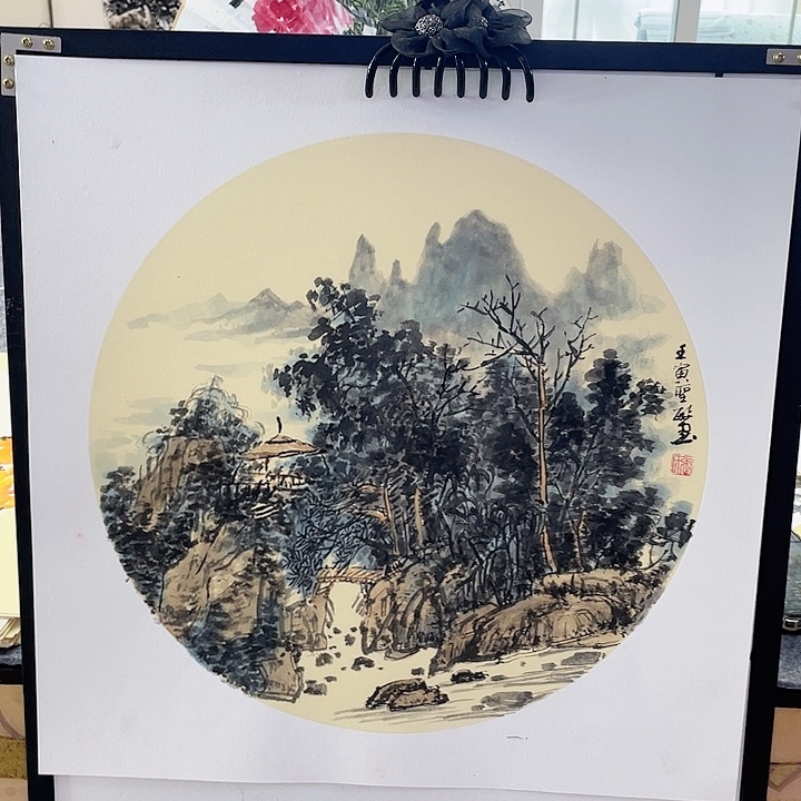 国画张圣敏先生纯手绘作品