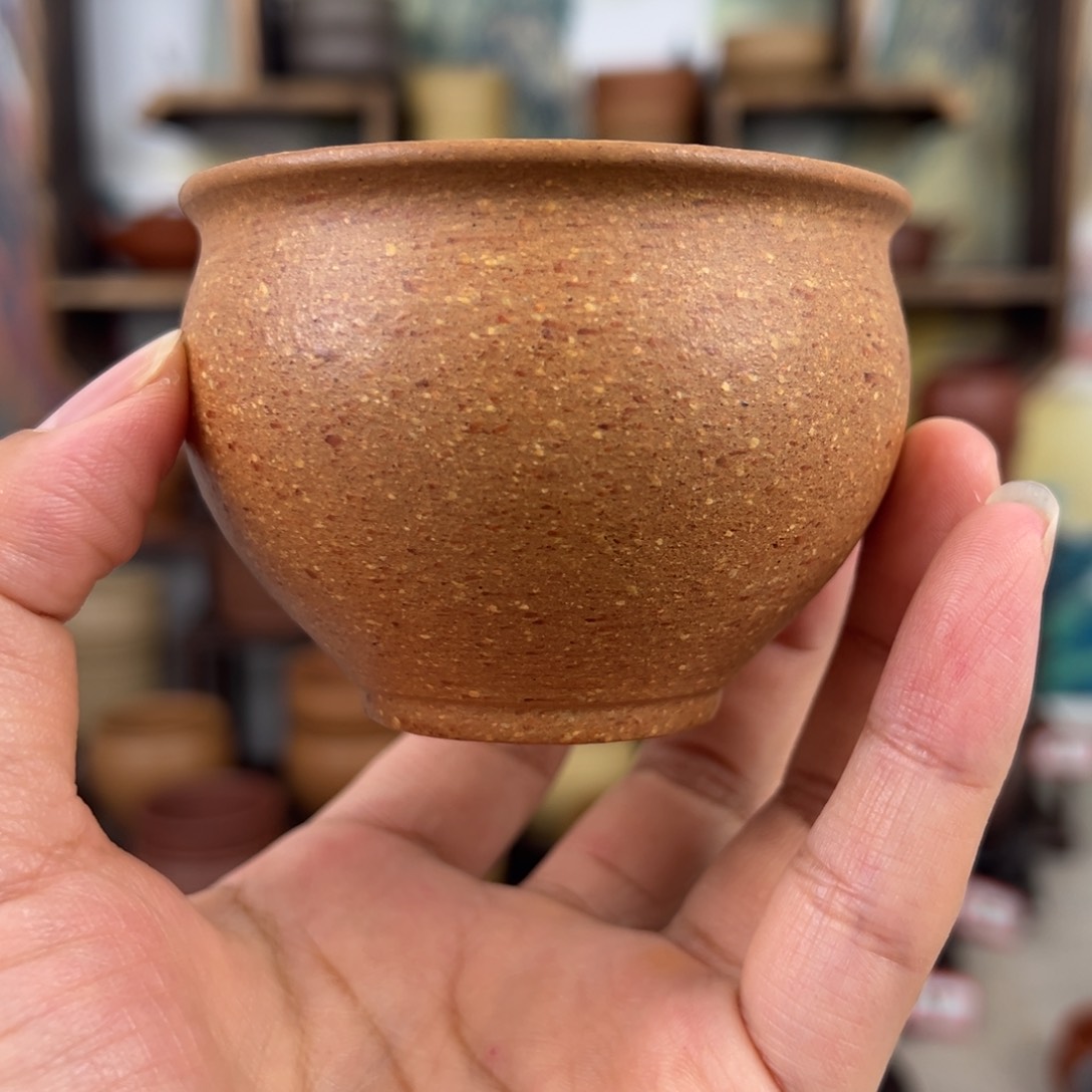 紫砂茶杯拙器甄选，纯原本矿。