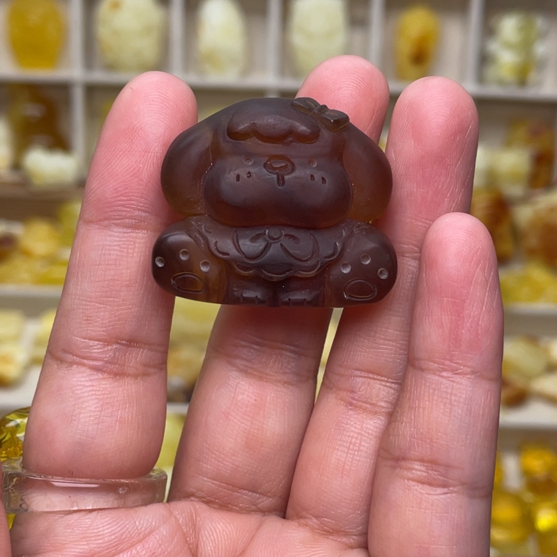 琥珀未镶嵌颈饰28克价狗狗