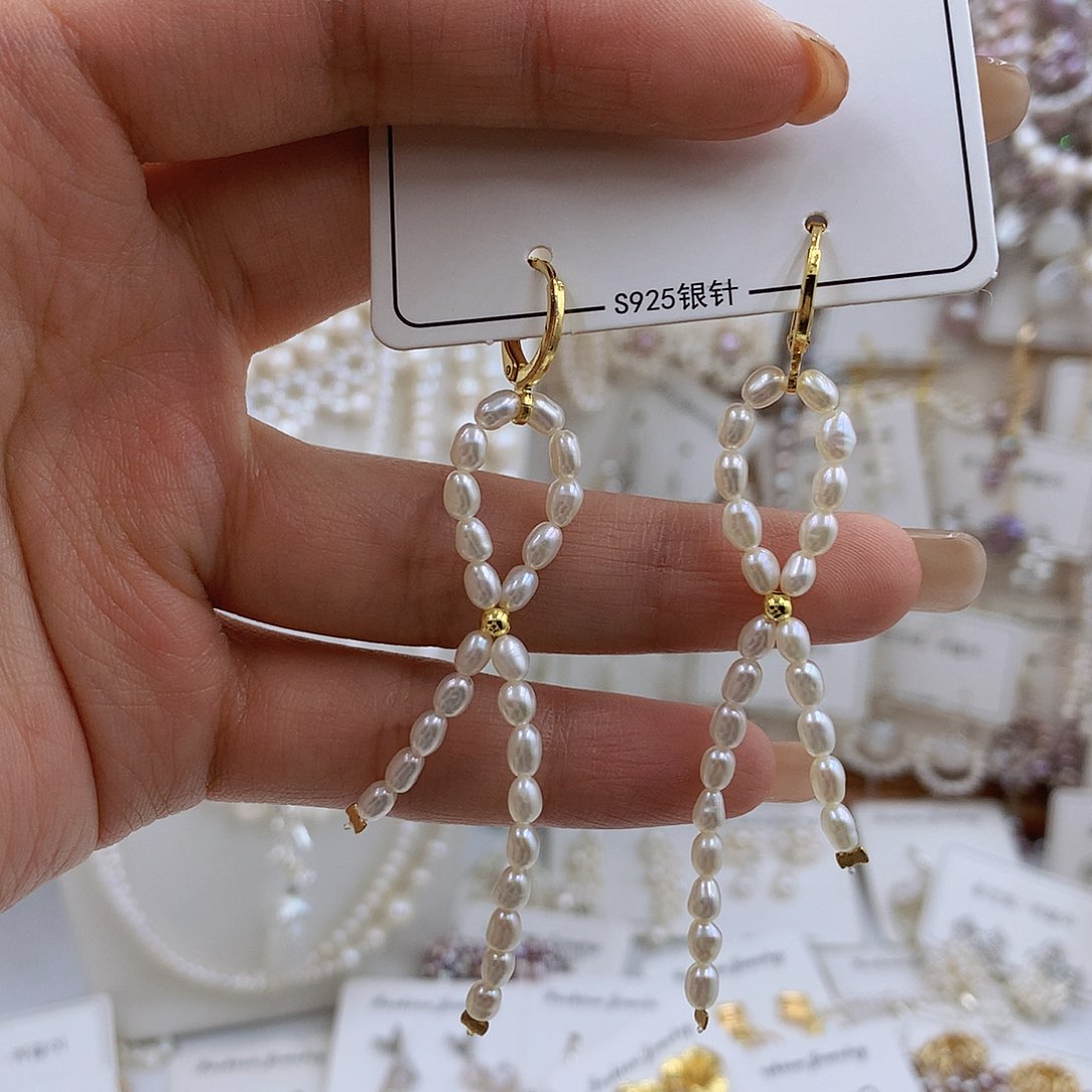 项链银S925镀金镶嵌淡水珍珠