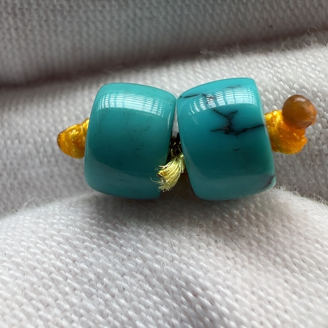 绿松石未镶嵌配饰6.7×4.5