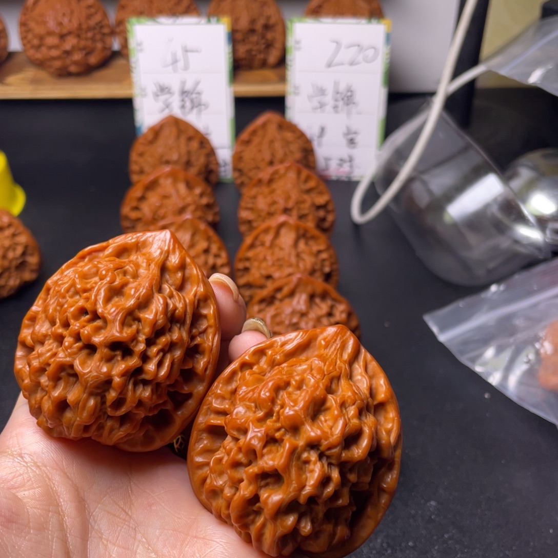 学***锦桃核吊坠官帽福利