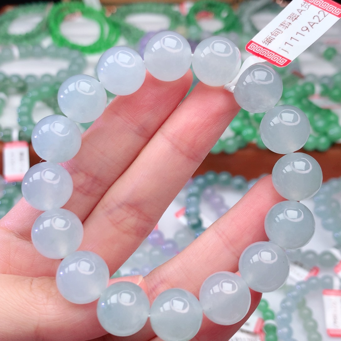 翡翠手链未镶嵌翡翠12.5mm