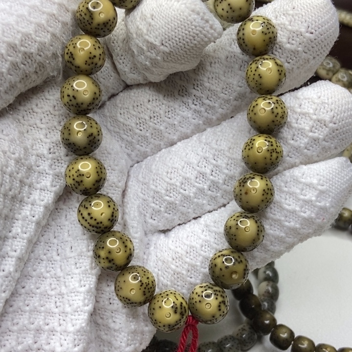 星月菩提手串绿背手持卡11