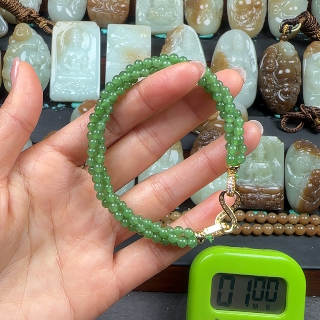 悟***空和田玉未镶嵌手链