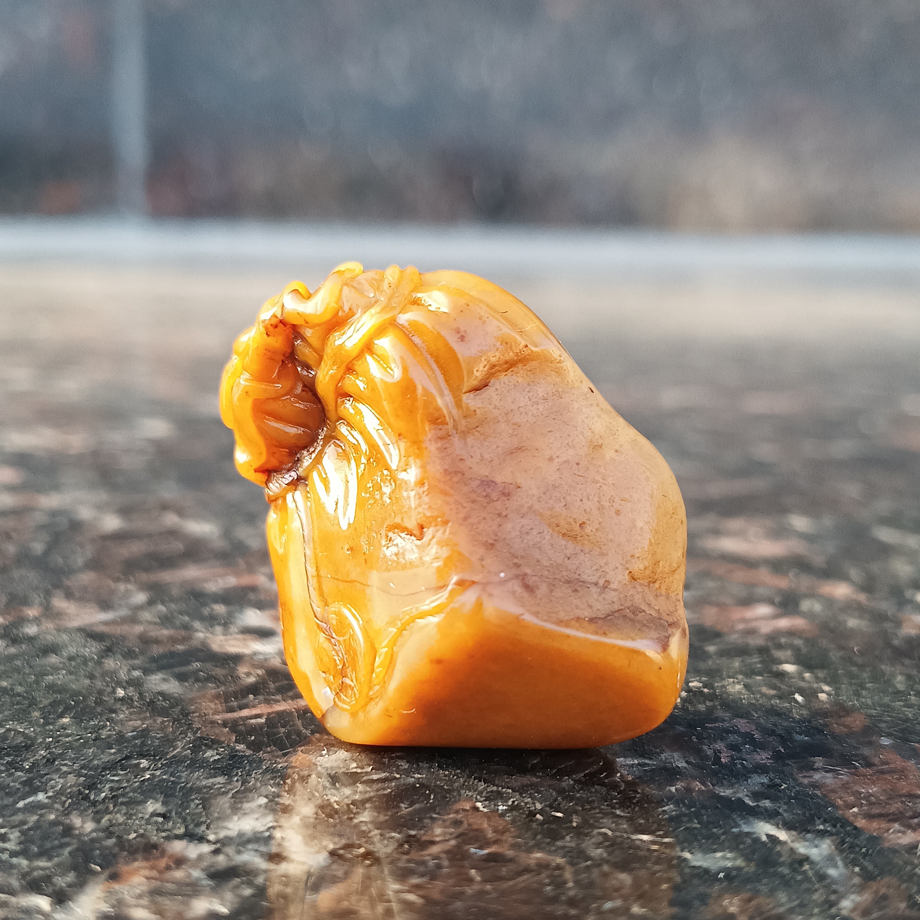 橘皮黄田黄石《福袋》手玩9.9g