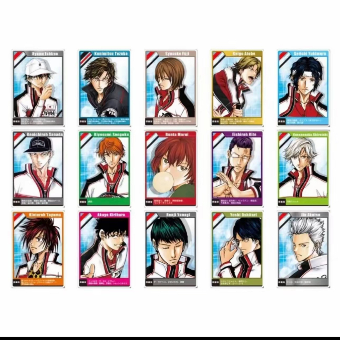 【新网球王子】js原画亚克力数据卡 日谷 盲盒代拆