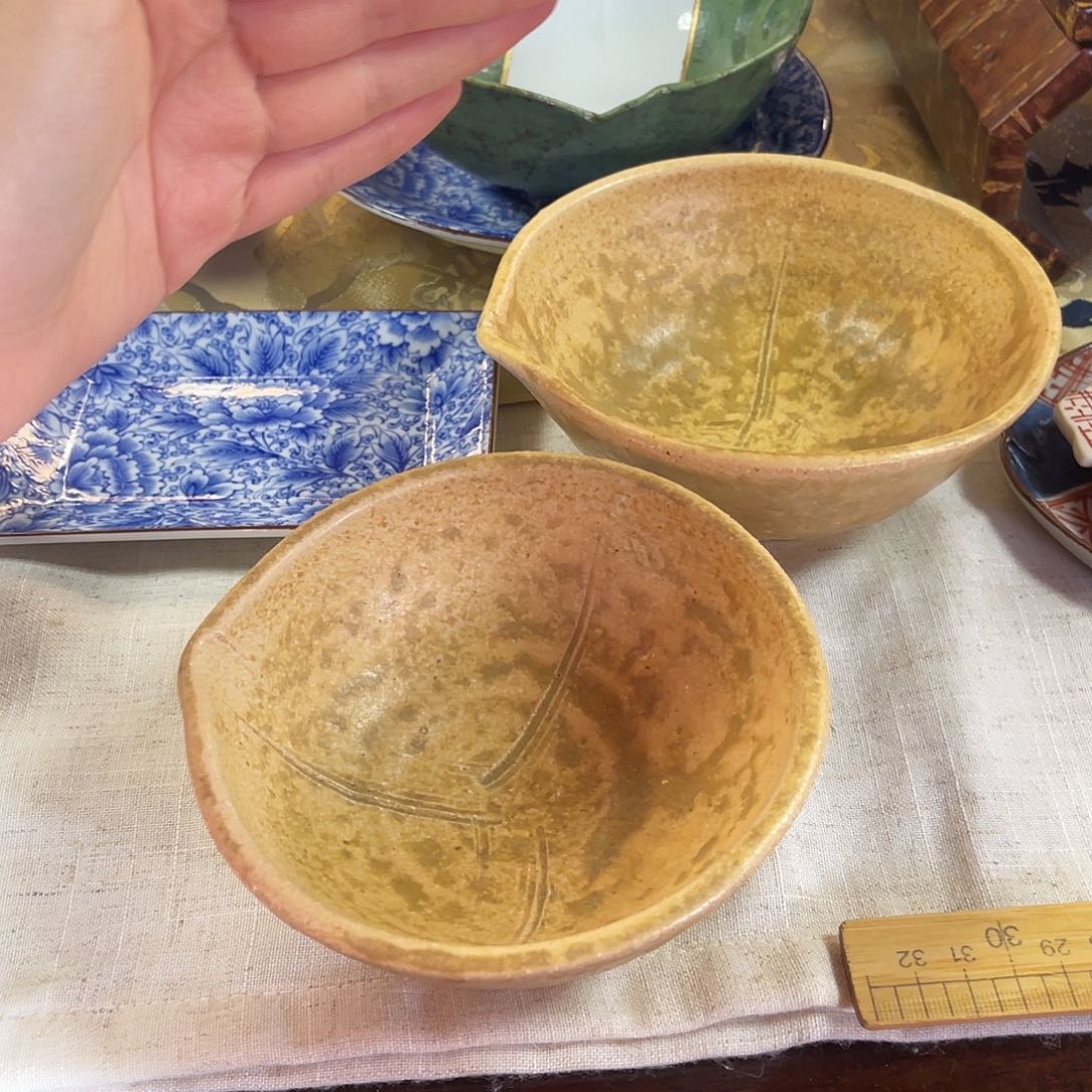 瓷片倒流抹茶碗一组29