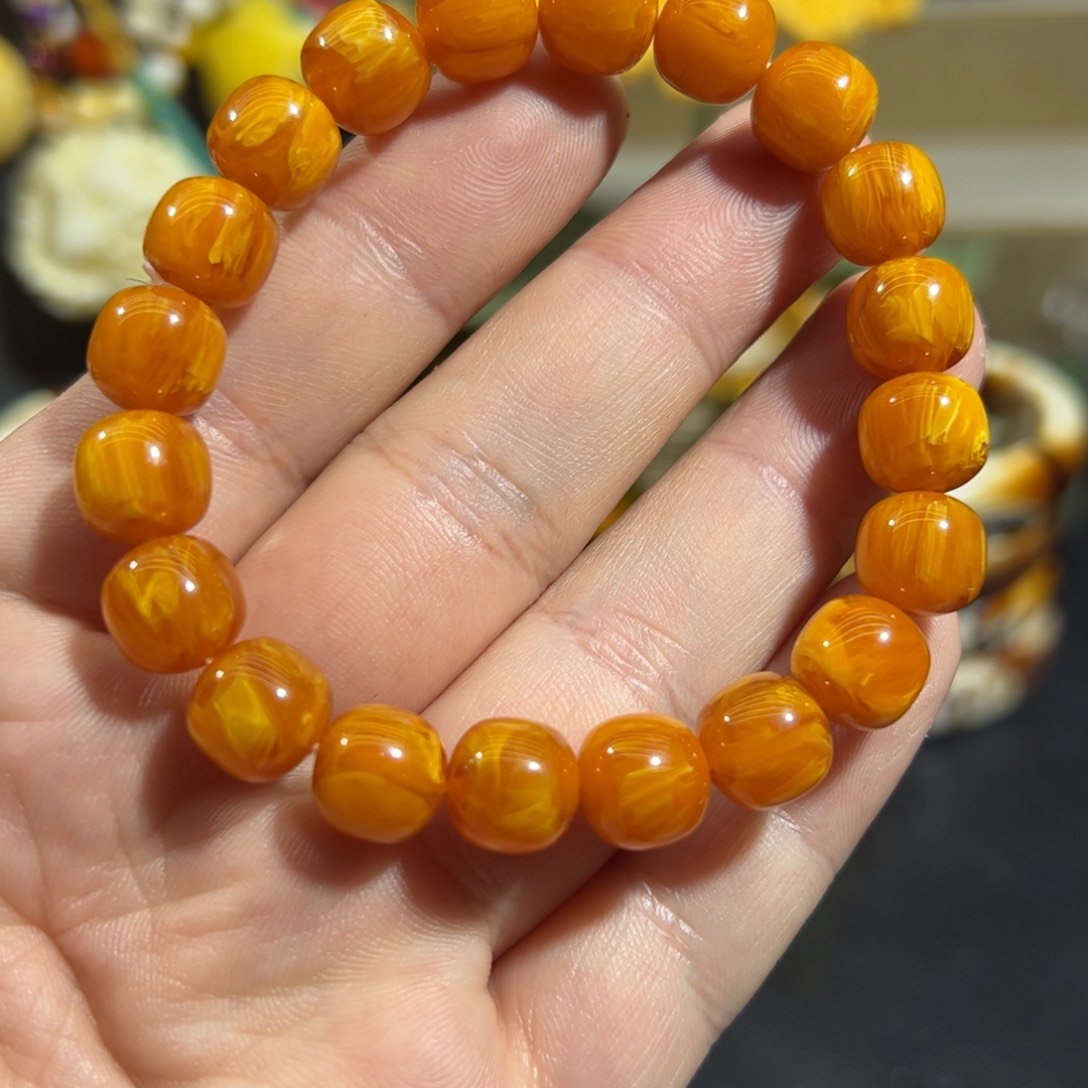 未镶嵌蜜蜡手链卡1.0➕