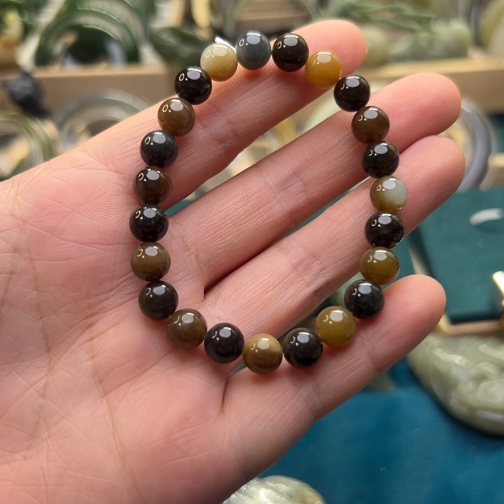 和田玉手链未镶嵌楼兰卡8