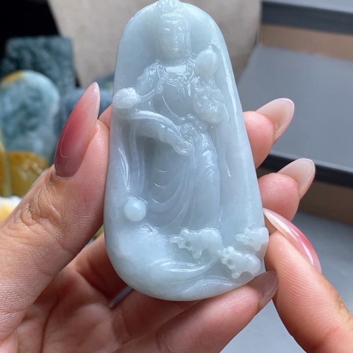 定制翡翠未镶嵌观音