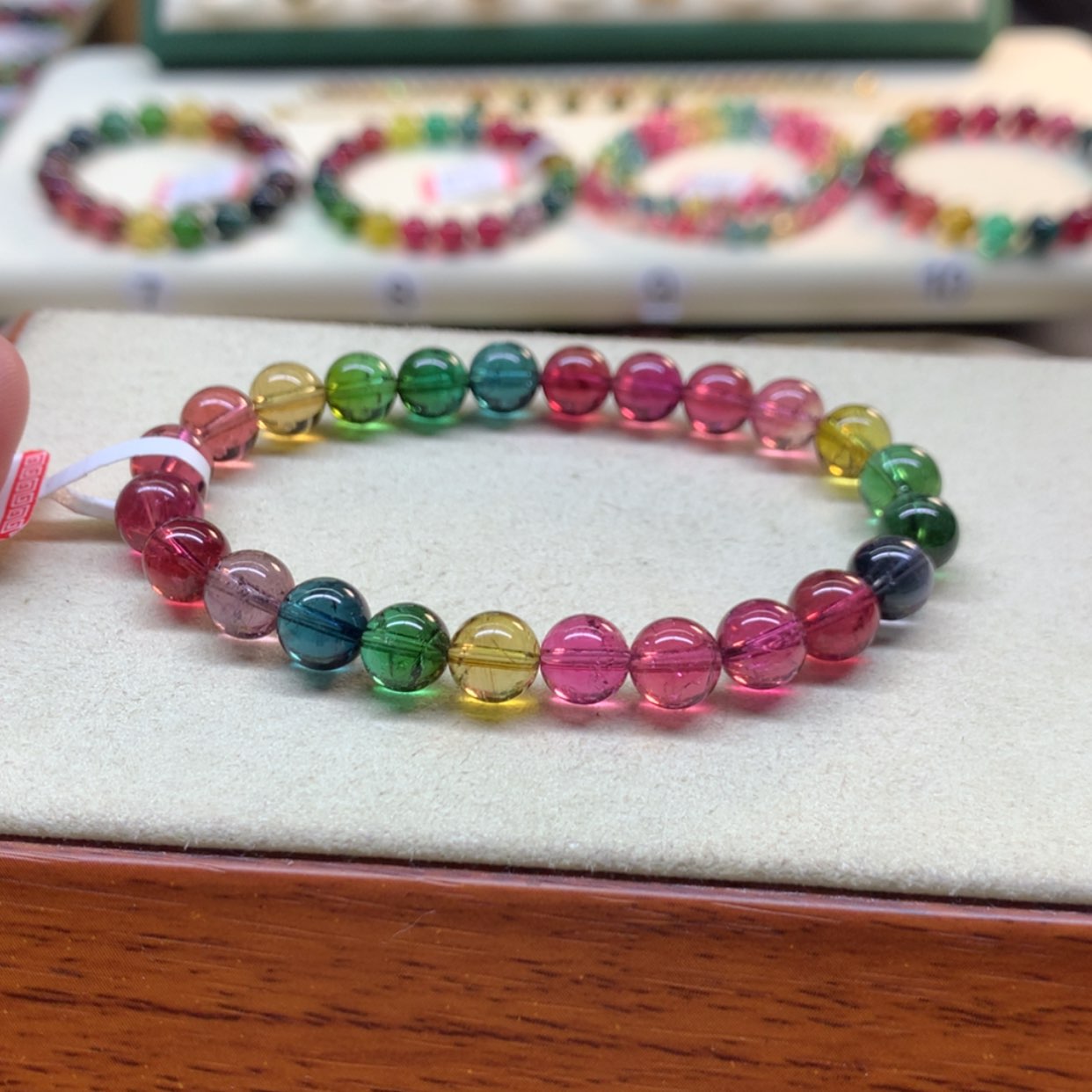 【闪购商品】碧玺手链未镶嵌碧玺7.6mm