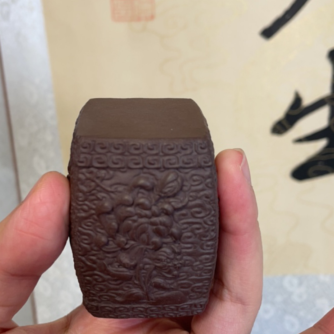 原矿紫砂龙凤盖置盖托手工茶具茶桌茶道配件小摆件