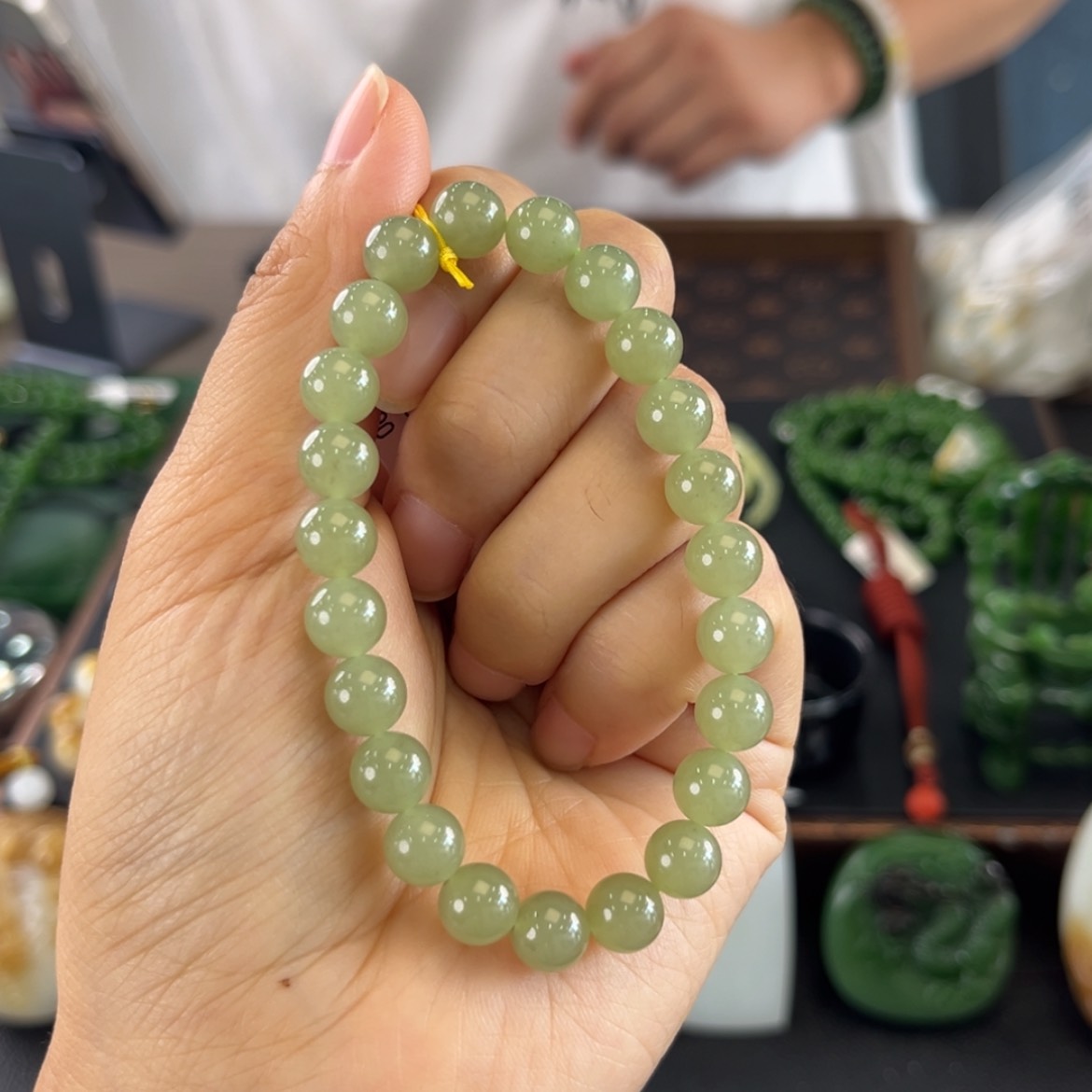 【闪购商品】手链未镶嵌和田玉新疆手串