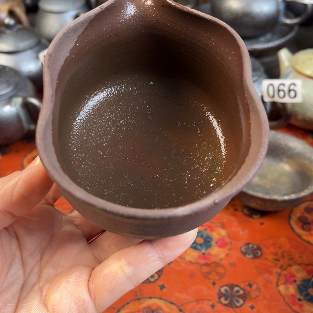 柴烧茶器主人杯杯柴烧