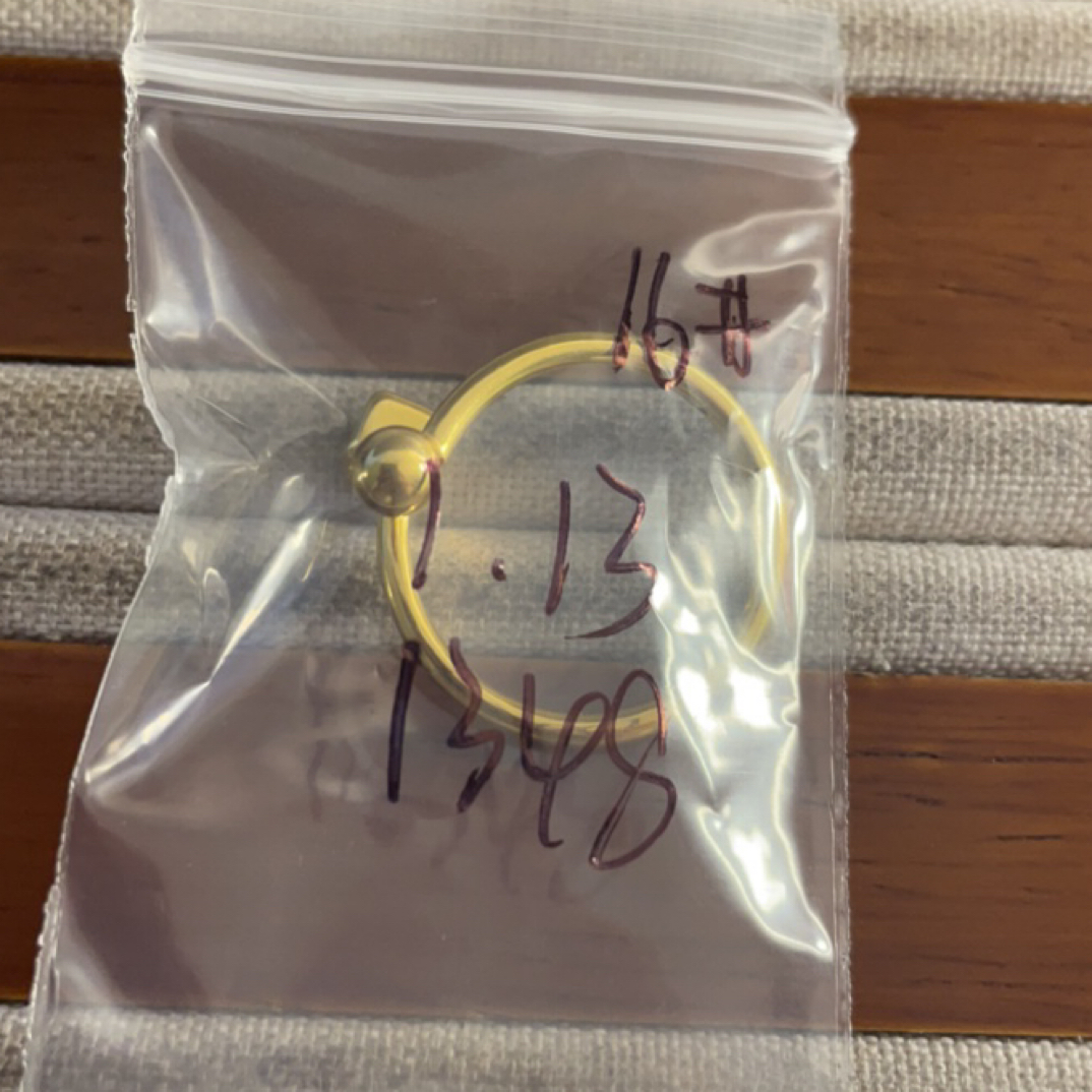 克重1.13 16号 有求必应戒指 足金999