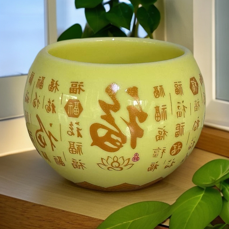 百福龙蛋主人杯手工茶器  （无礼盒）