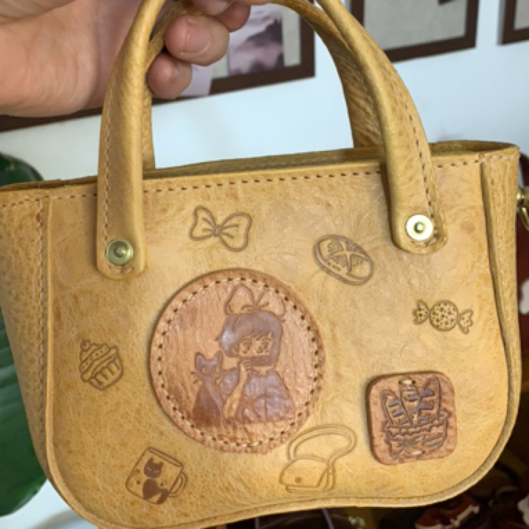 mbox雾腊软植鞣18cm小托特