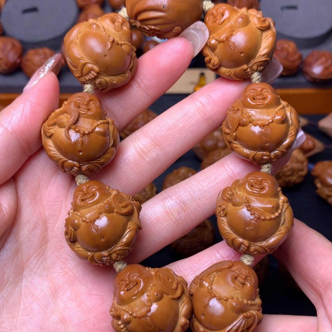 橄榄核手串/手链顾永芳2.5八宝弥勒