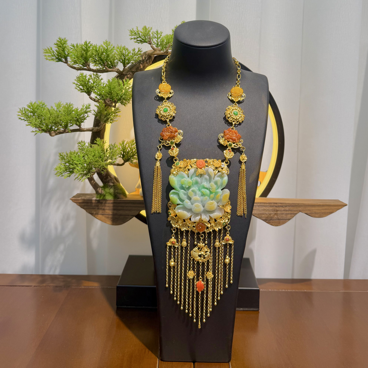 天然A货翡翠项链