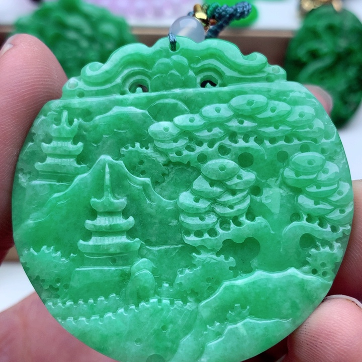 翡翠未镶嵌吊坠(不含链)