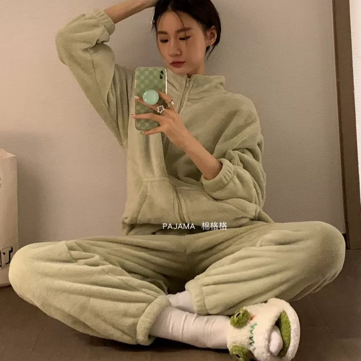 (韩傢)拉链款家居套装22233