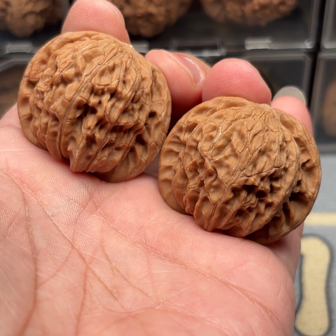 文玩核桃把件磨盘41