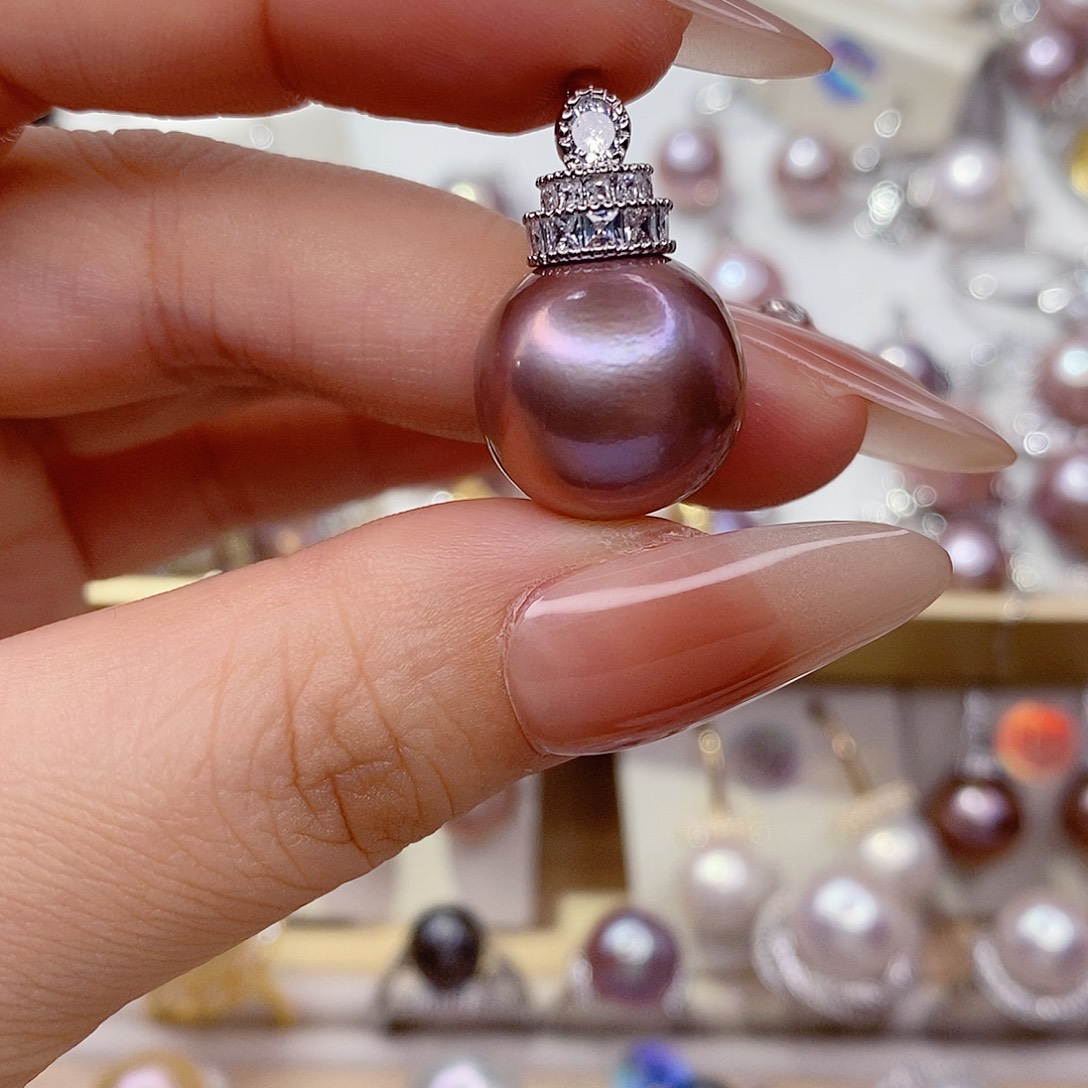 未镶嵌淡水珍珠吊坠(赠链)15.5