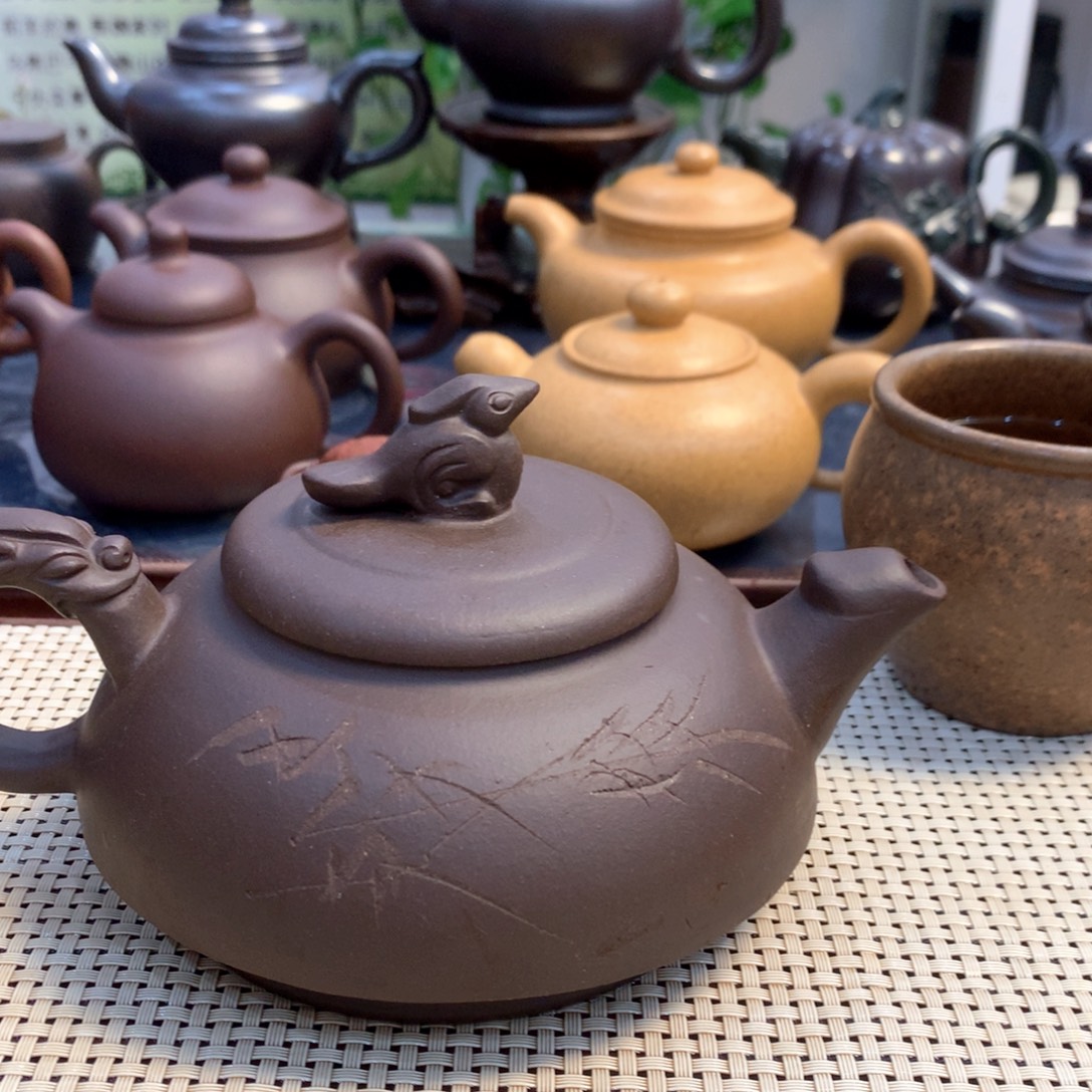 紫砂茶壶宜兴原矿dyhdsyhde