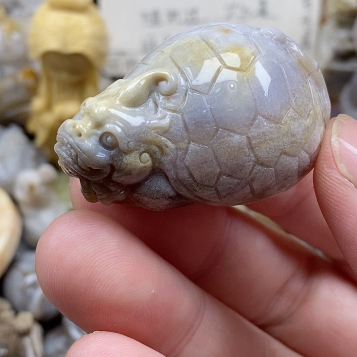 颈饰未镶嵌硅化珊瑚（珊瑚玉）