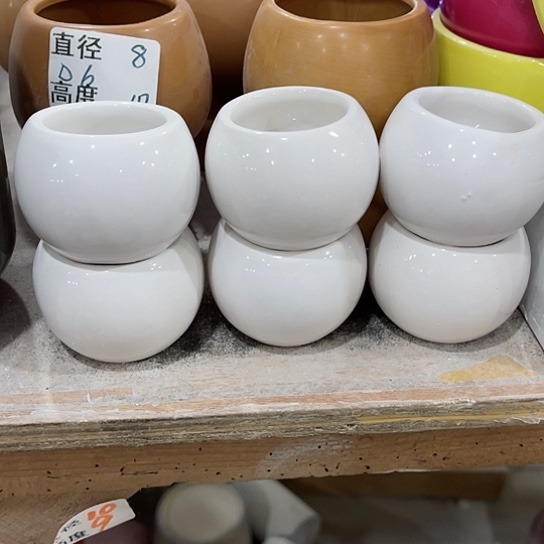 多肉绿植陶瓷花盆9.9包邮，有孔