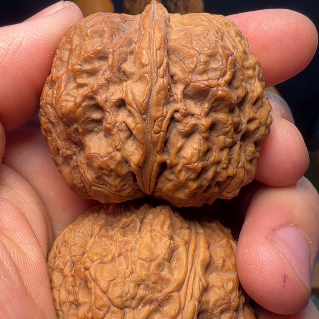 文玩核桃吊坠水龙纹元宝43mm