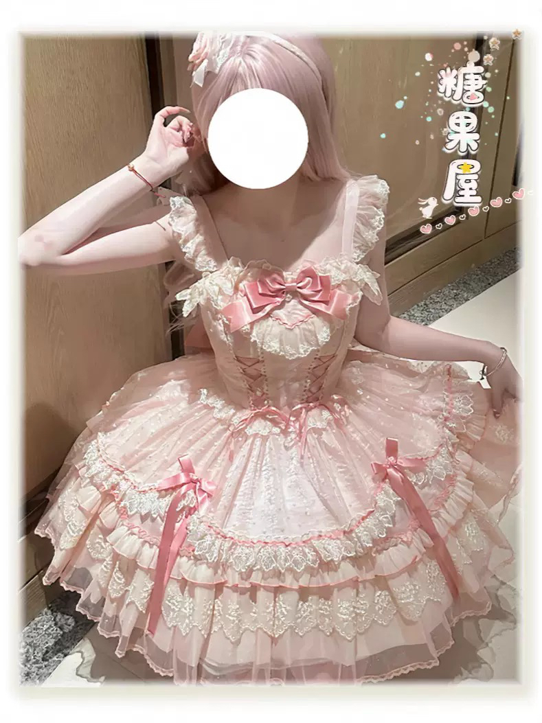 【糖果屋jsk】实体店现货原创Lolita法式芭蕾风连衣裙