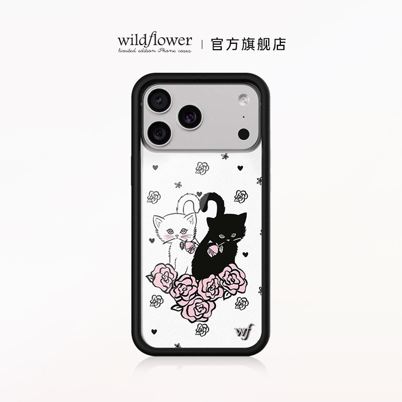 Wildflower小猫手机壳适用苹果iPhone17/16/15/14/13/Pro/Max/Air