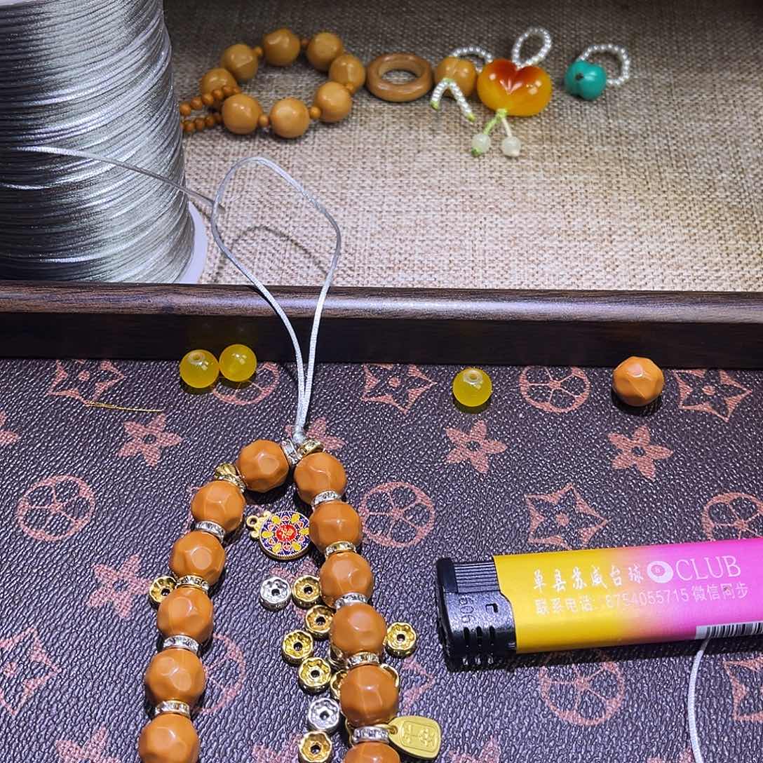 手串猴头核桃手机链