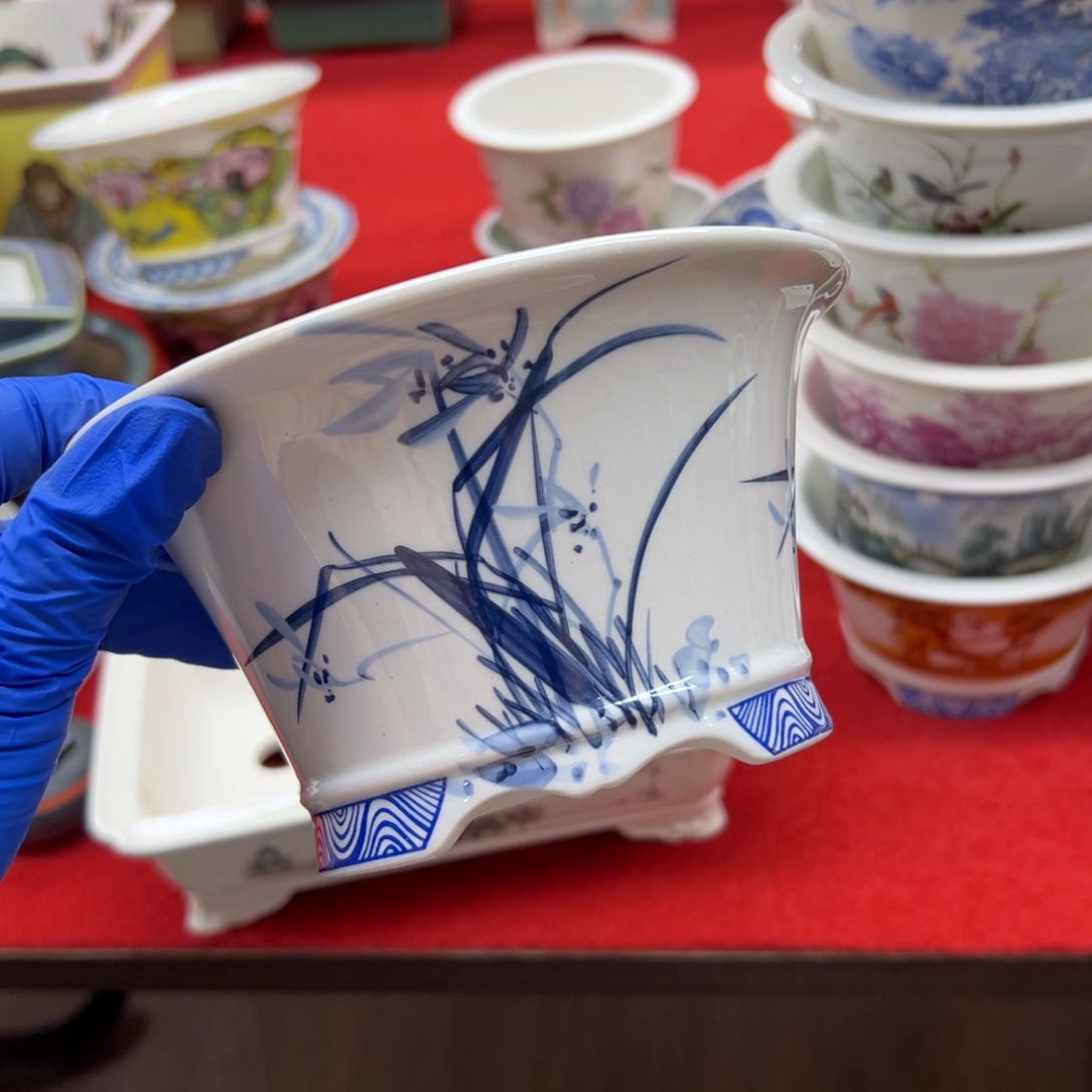 花盆紫砂096号瑕疵15/8cm