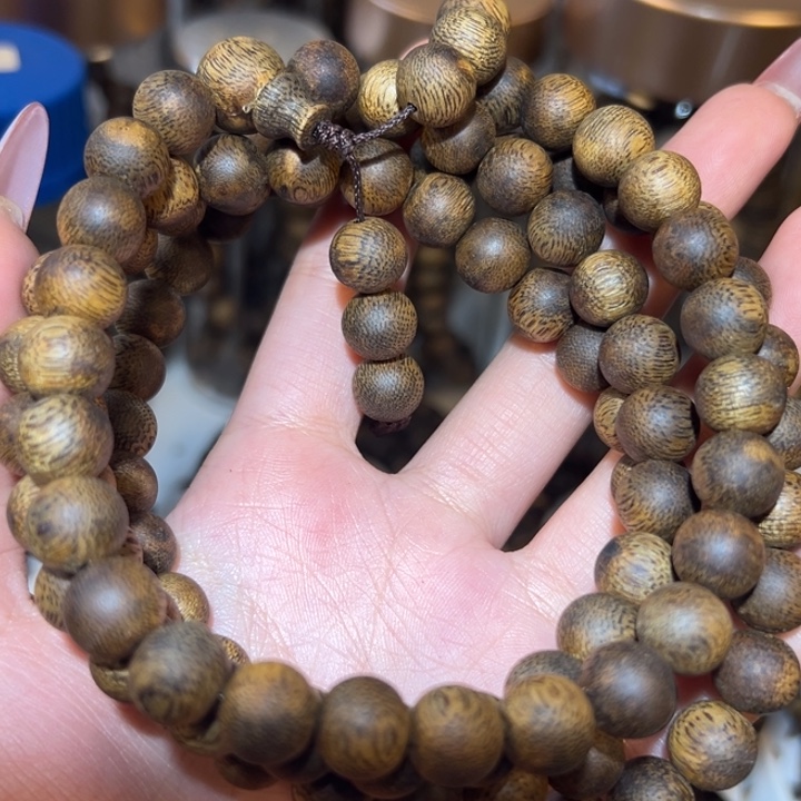 沉香手串奇楠沉香多圈1.0白奇老料