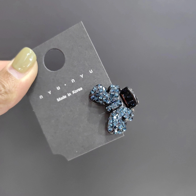 韩国施华水晶小抓夹蝴蝶抓夹刘海小夹时尚精致韩版发夹网红款发夹