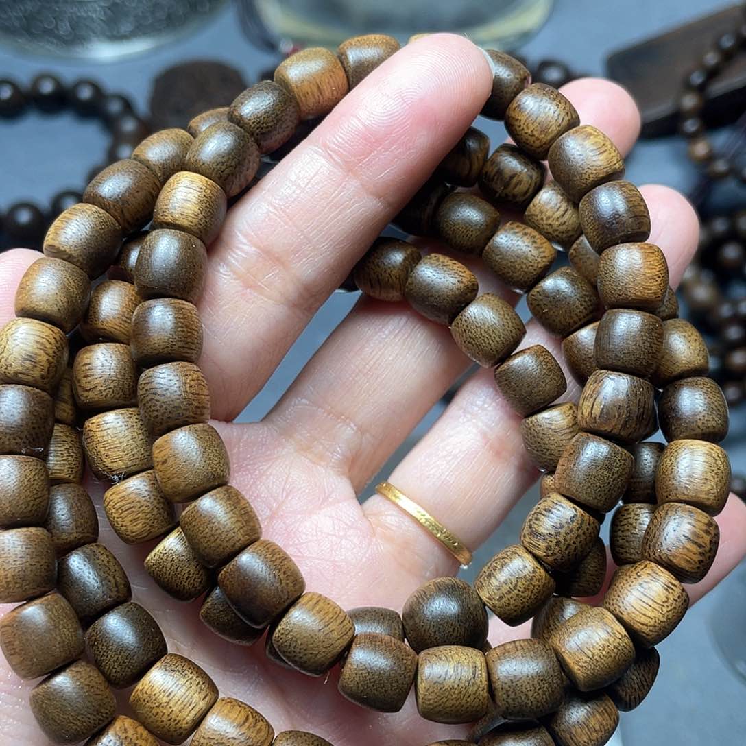 沉香手串芽庄黄棋0.8