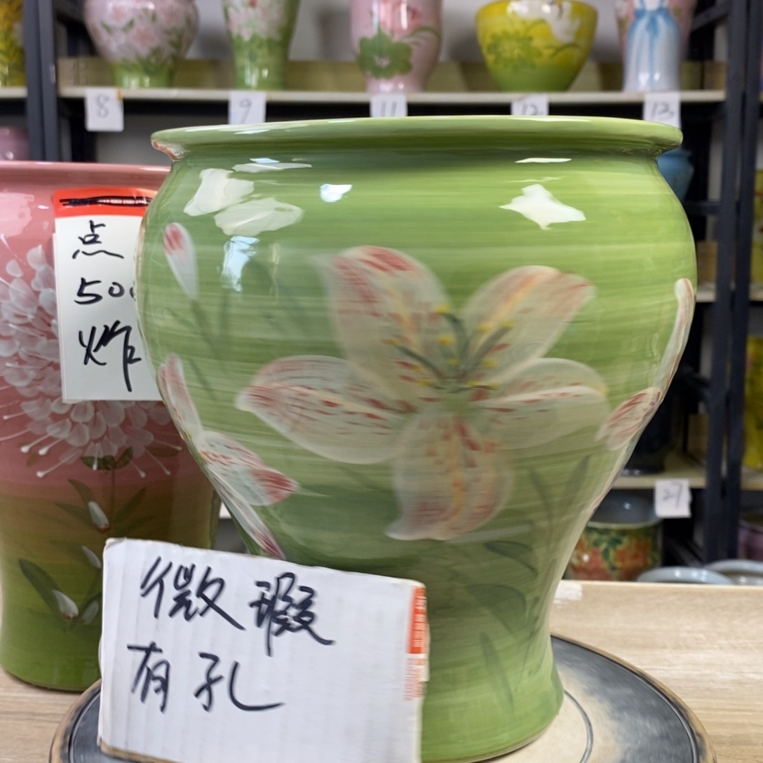 景德镇手工手绘陶瓷花盆