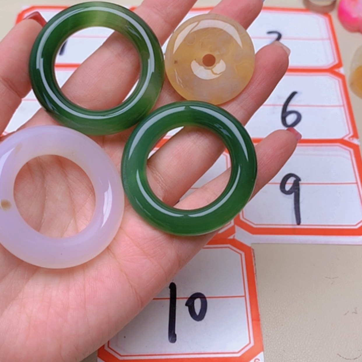 【闪购商品】未镶嵌玛瑙/玉髓珠宝半成品小*儿