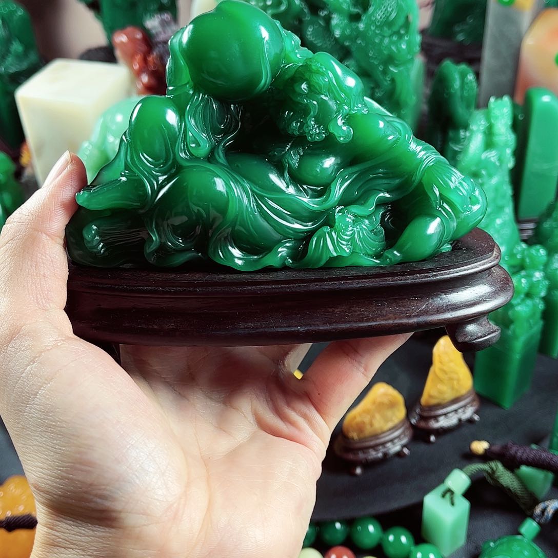 四川石观*雅安绿名贵石材