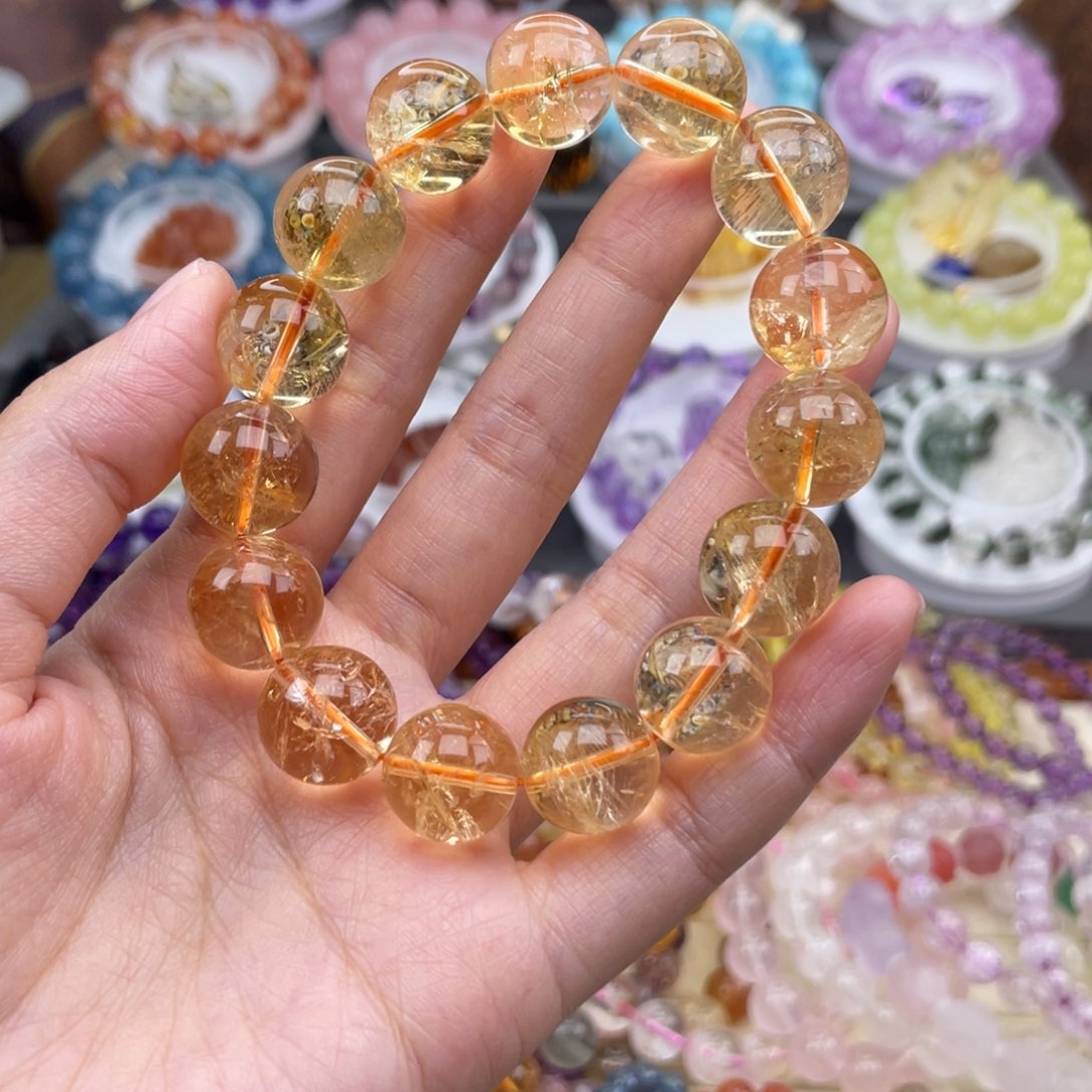 水晶手链未镶嵌微**晴天然